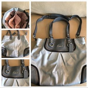 Leather Coach shoulder bag